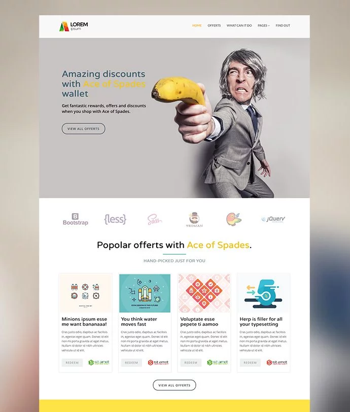 Ace of Spades HTML5 OnePage Template