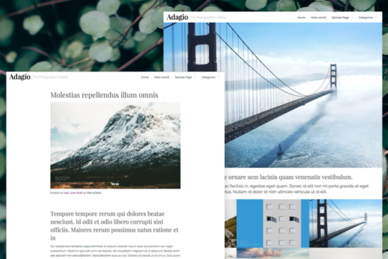 Adagio – Photographer’s WordPress Theme